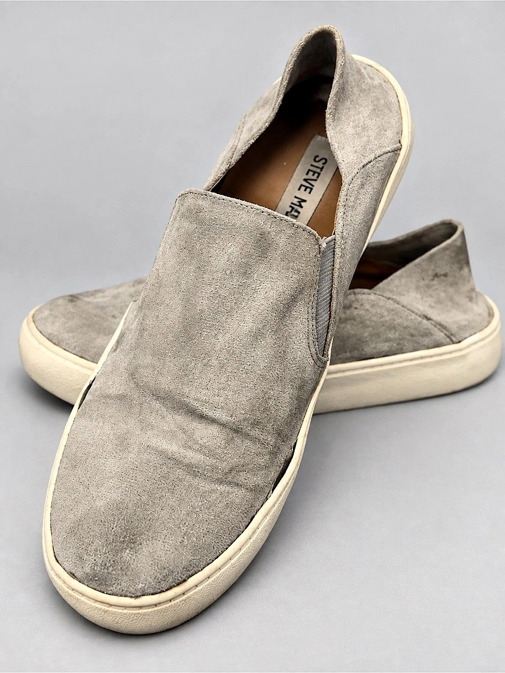 Steve Madden Gills Gray Slip-On Shoes